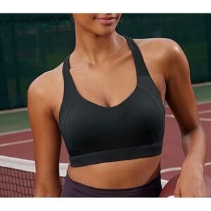 Women's RUNNING GIRL Sports Bra Black, Size L NWOT